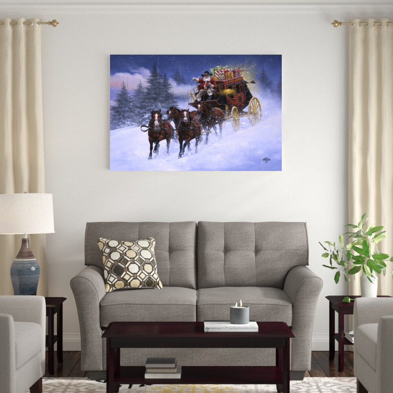 Nick's Express par Jack Sorenson - peinture sur toile tendue, H 32 po x l 48 po