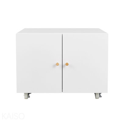 Support d'imprimante en métal blanc avec tables d'imprimante mobiles de rangement pour petits espaces avec porte-classeur réglable sur roulettes pour bureau à domicile.