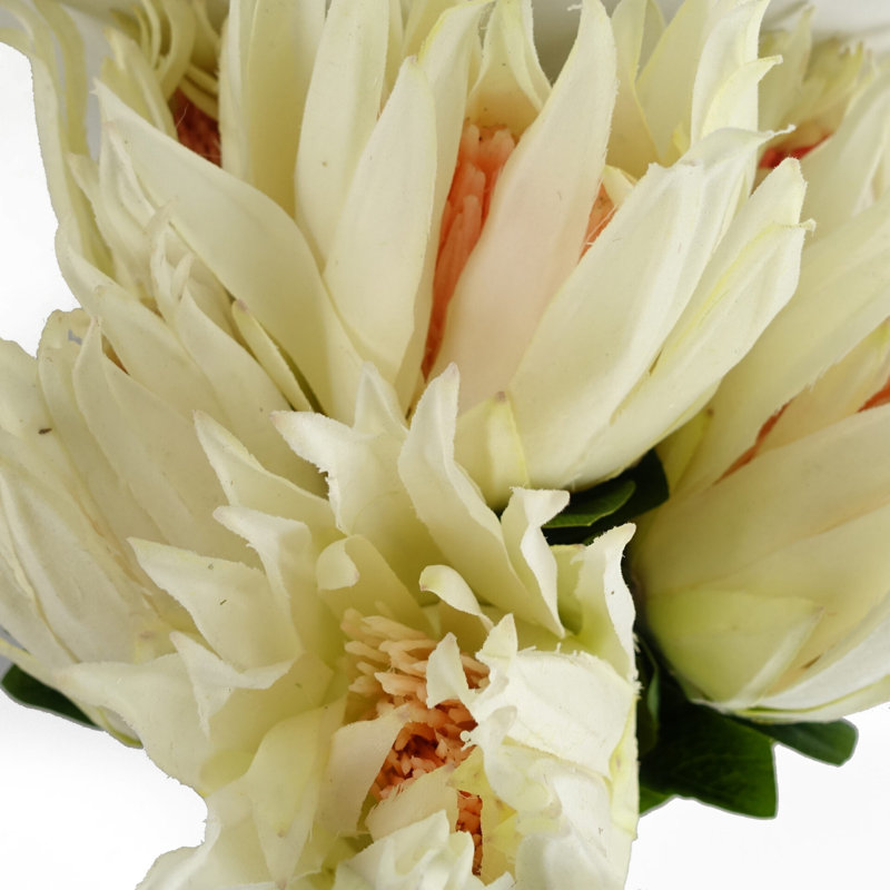 Plastic, Silk Artificial Arrangement, White