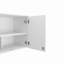 Ensemble d'armoires de cuisine en bois manufacturé moderne Alabama avec base d'évier et armoire murale, blanc-137605714