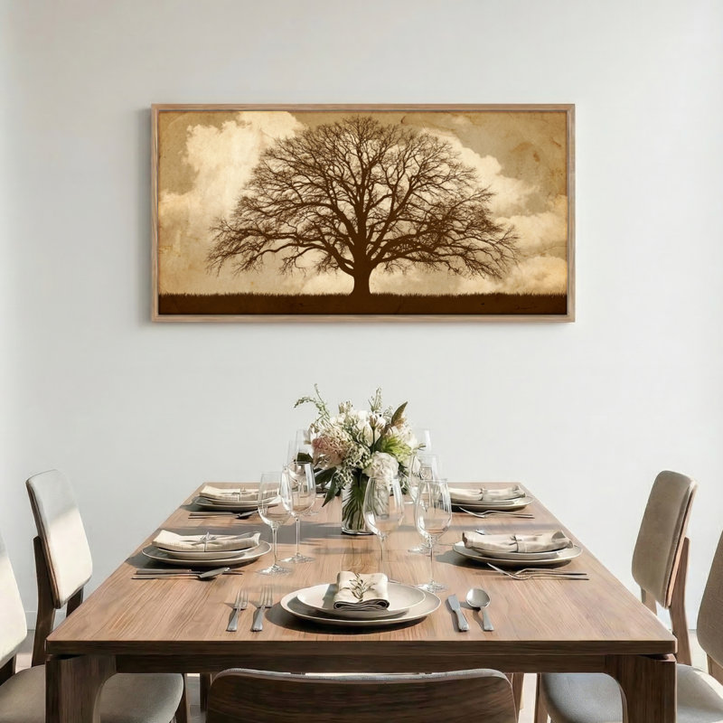 «Tree Sky», reproduction d'art sur toile encadrée de 1 48 po x 24 po, 48 x 24 pouces