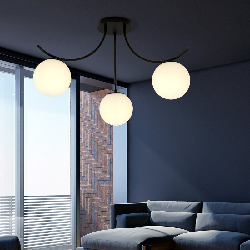 Jin 3 - Light Sputnik Chandelier, White