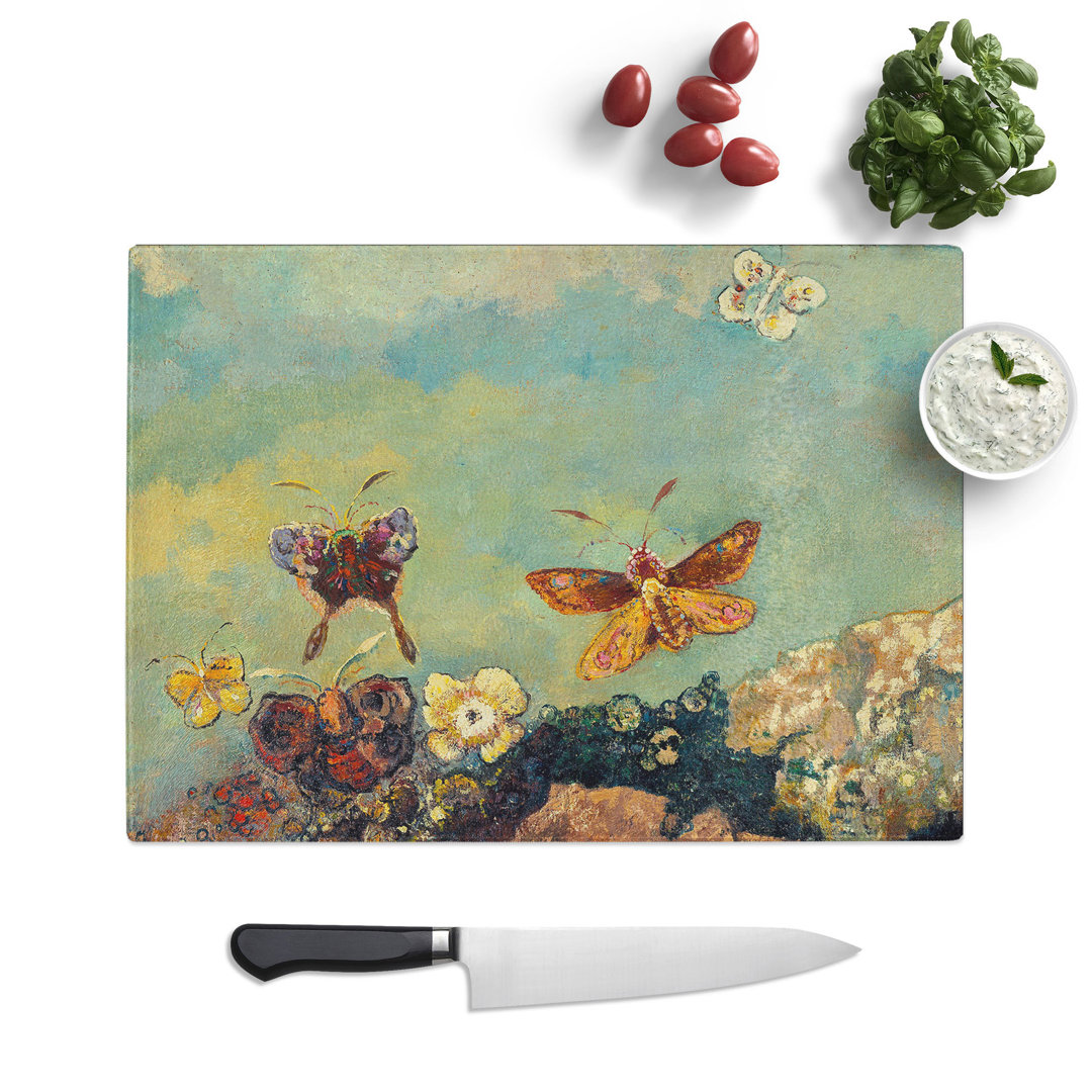 Butterflies by Odilon Redon Chopping Board