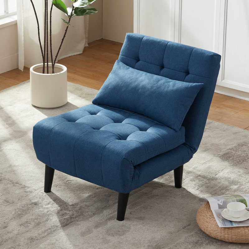 Upholstered Accent Chair, single, Blue