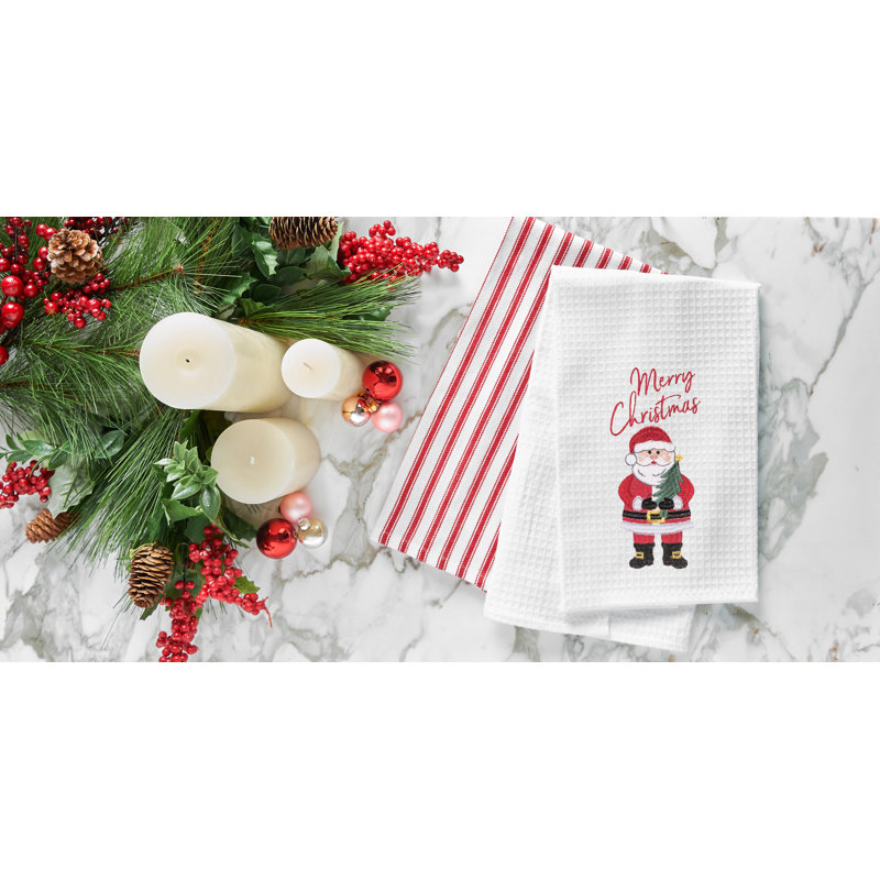 Serviette de cuisine Merry Christmas Santa