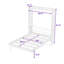 Lit escamotable double en bois avec bureau pliable intégré et tête de lit-884397935