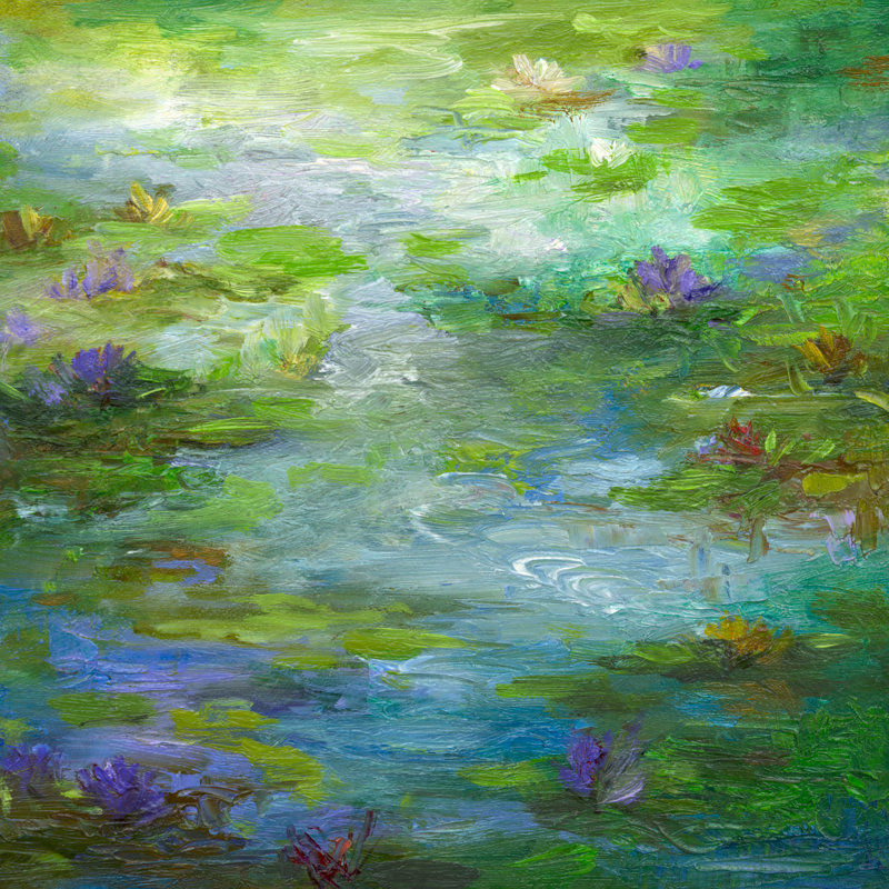Étang à nénuphars # 1, H 36 po x l 36 po