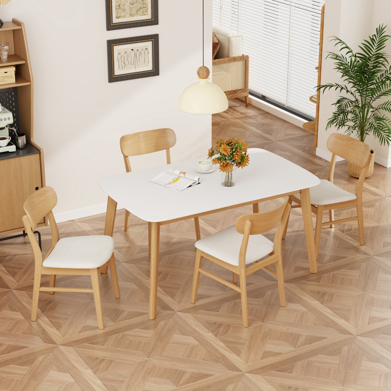 5 - Piece Dining Table Set, Beige