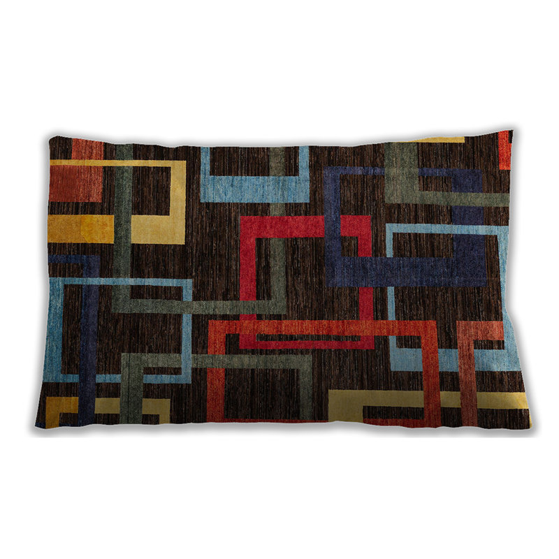 Coussin lombaire Abstract 1829, Microsuède