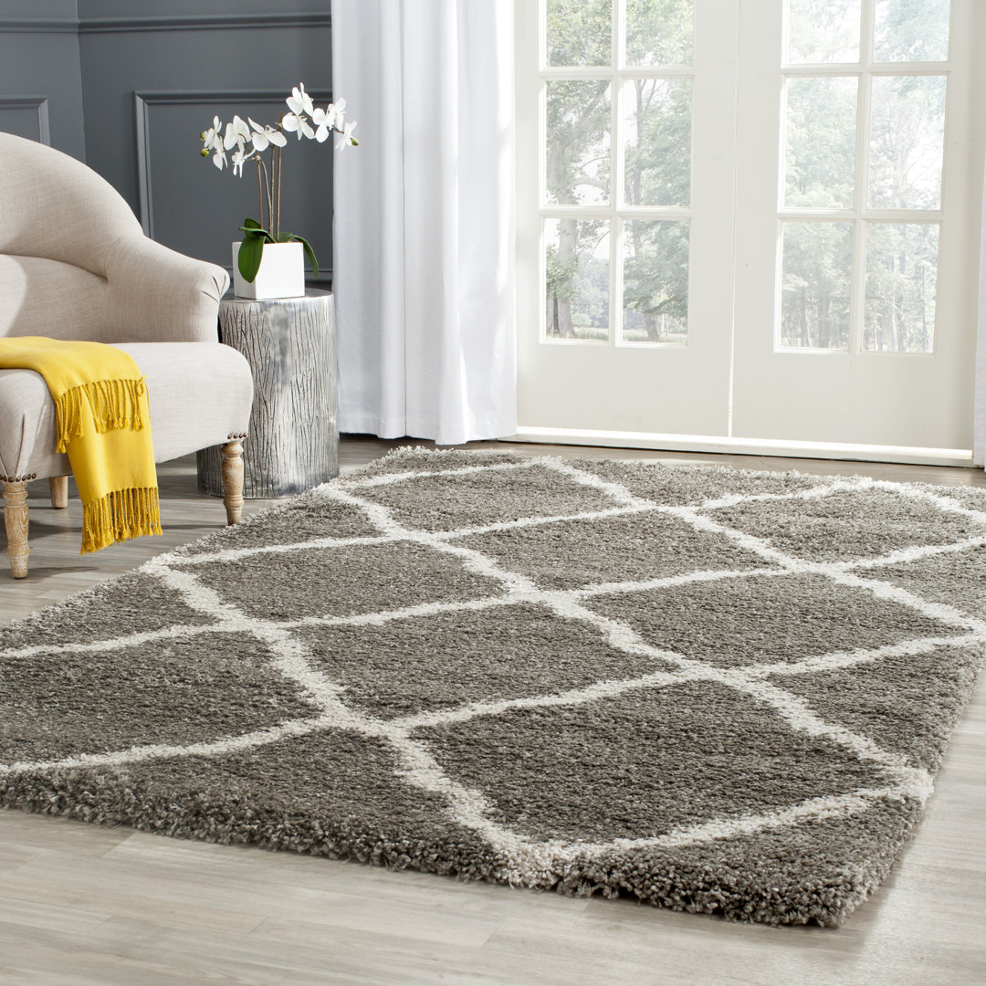 Bertle Shag Performance Geometric Rug House of Hampton® Rug 