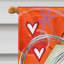 « circle of love », 2 faces de polyester de la saint-valentin 40 x 28 po drapeau maison