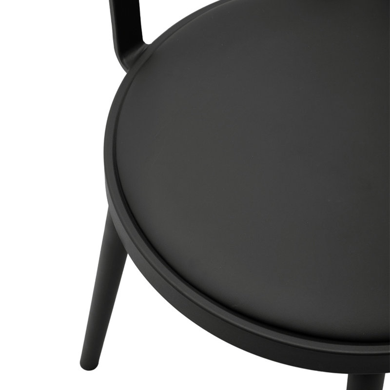 Bavaria 40cm H Armchairs Upholstered Dining Chairs, Black