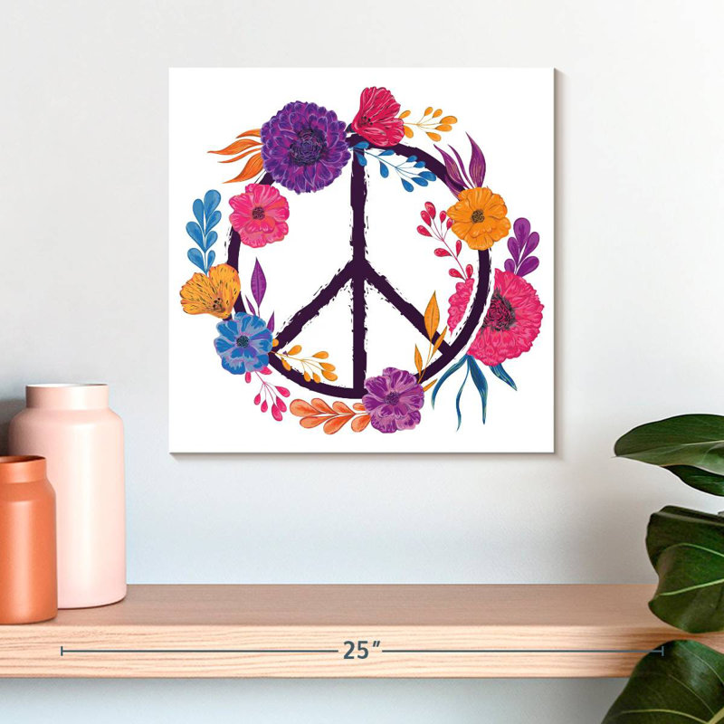 Paix florale Khelsey, H 16 po x l 16 po