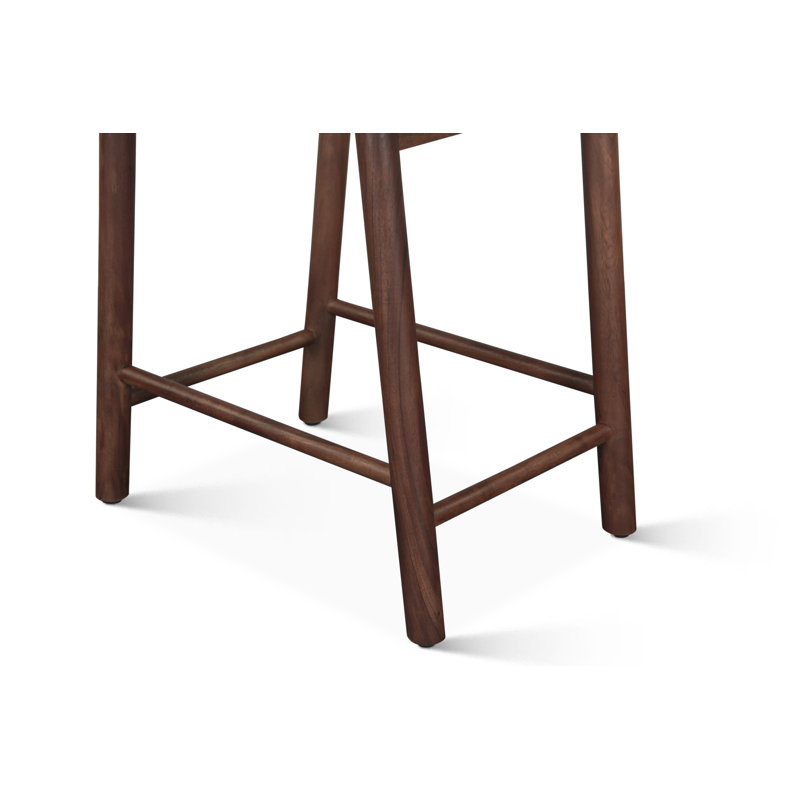 Hampton Upholstered Stool with Solid Wood Frame