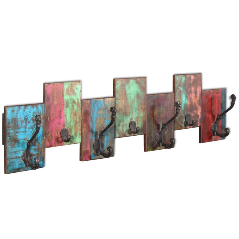 Onghoue Solid Wood 7 - Hook Coat Rack