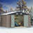 Outdoor Garden Metal Storage Shed with Lockable Double Doors-95054211-94955189