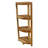 Oasis Bathroom Elegance EcoDecors 4-Tier Shower Shelf, Snazzy Corner, Teak Corner Shower Shelf, Shower Stand Corner, in Earthy Teak