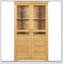 Spacieux garde-manger autoportant avec portes en verre et 4 tiroirs intégrés pour un rangement et une présentation améliorés, idéal pour la maison et le bureau
