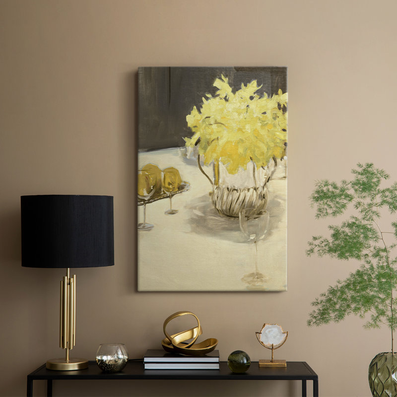 Imprimé floral rétro CCXLIX - galerie Cavas sur mesure, H 18 po x l 12 po
