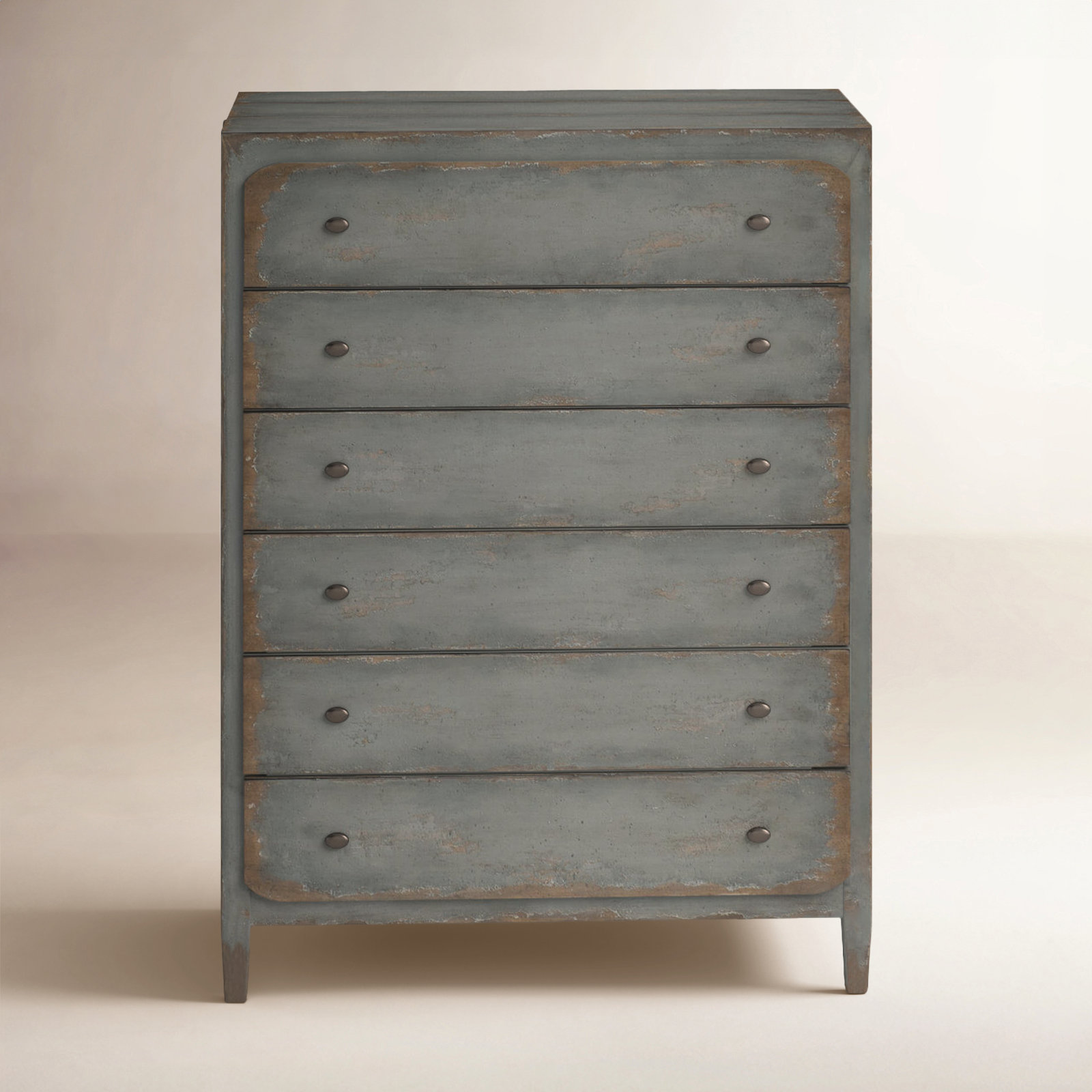 Chamberlain 6 - Drawer Dresser, Speckled Gray