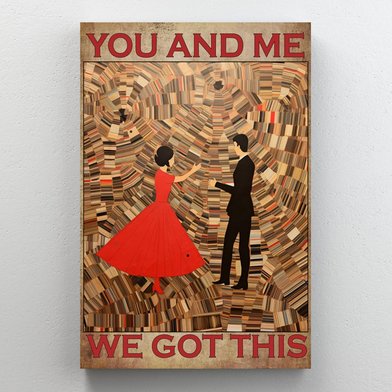 Couple Dance We Got This - 1 pièce, impression sur toile tendue sur toile tendue, L 24 po x H 36 po