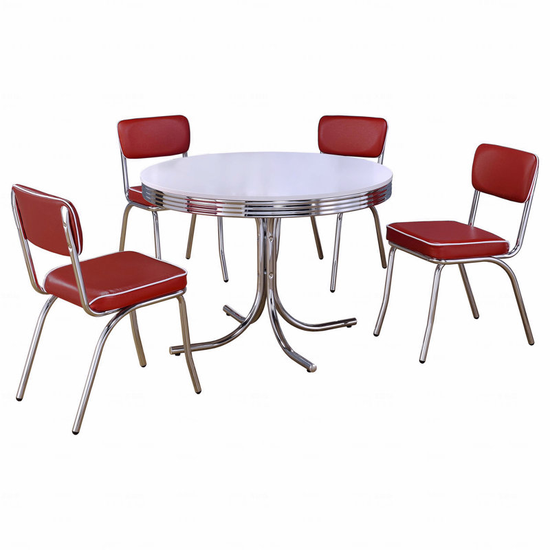 5-Piece Round Dining Set