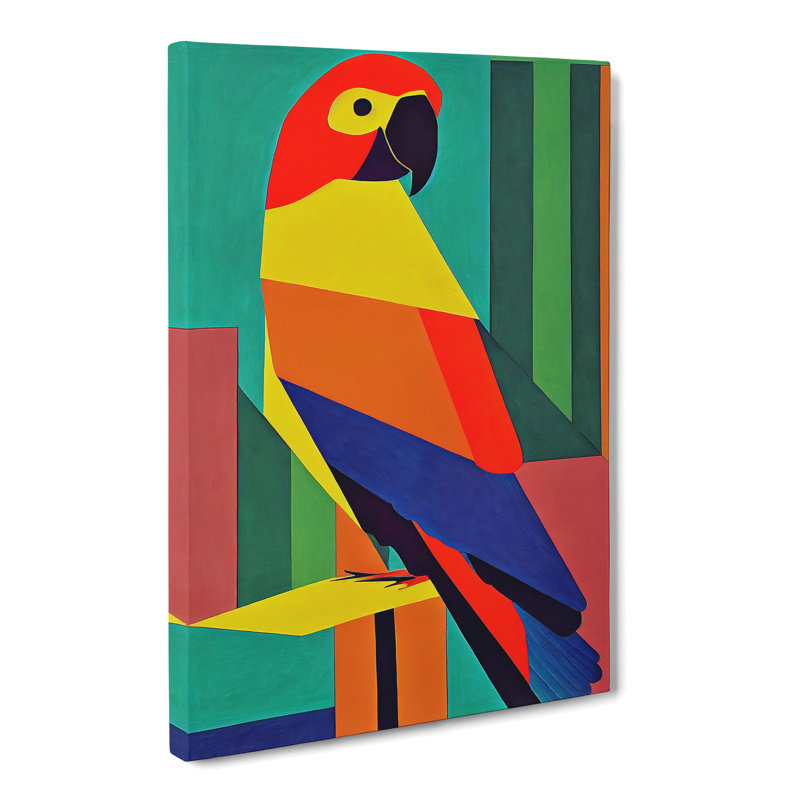Parrot Abstract Vol.2 - Wrapped Canvas, 60cm H x 40cm W x 3cm D