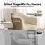 Fauteuil d'appoint pivotant en velours côtelé Col Grey-728717789