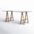 Dita Glass Top Metal Base Dining Table-593786575-593782721