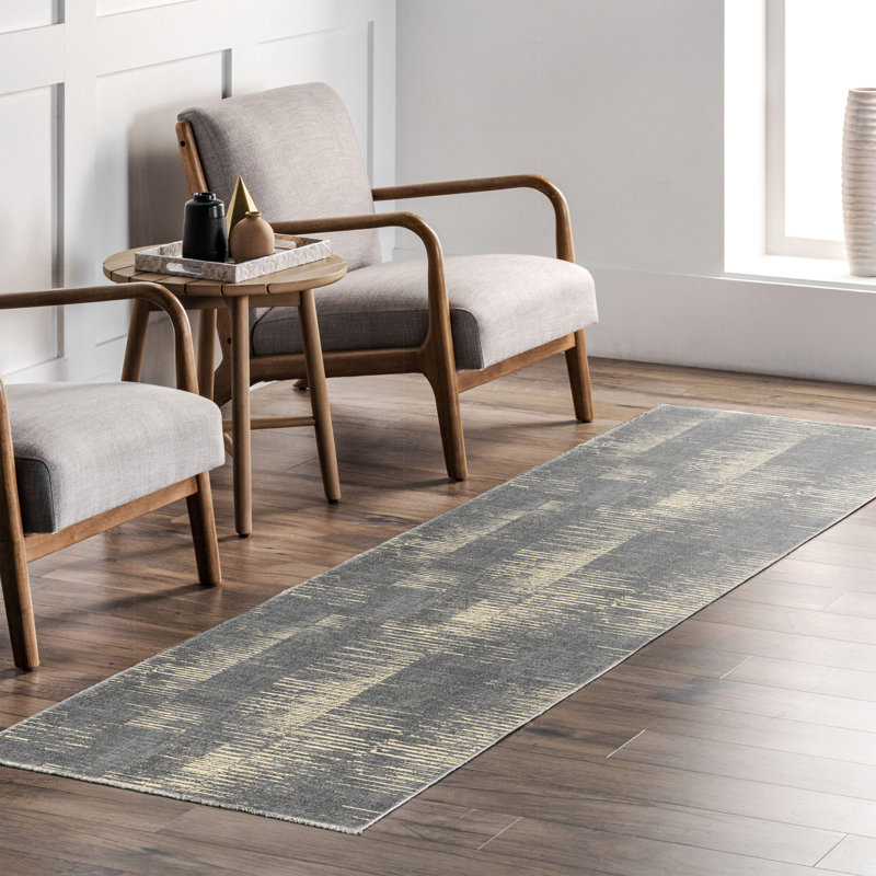 Tapis Zyir avec envers antidérapant, Tapis de couloir 2 pi 8 po x 16 pi 5 po