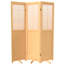 6 Ft. Tall Adjustable Shutter Room Divider Natural 6 Panel-2044687732-2044687733