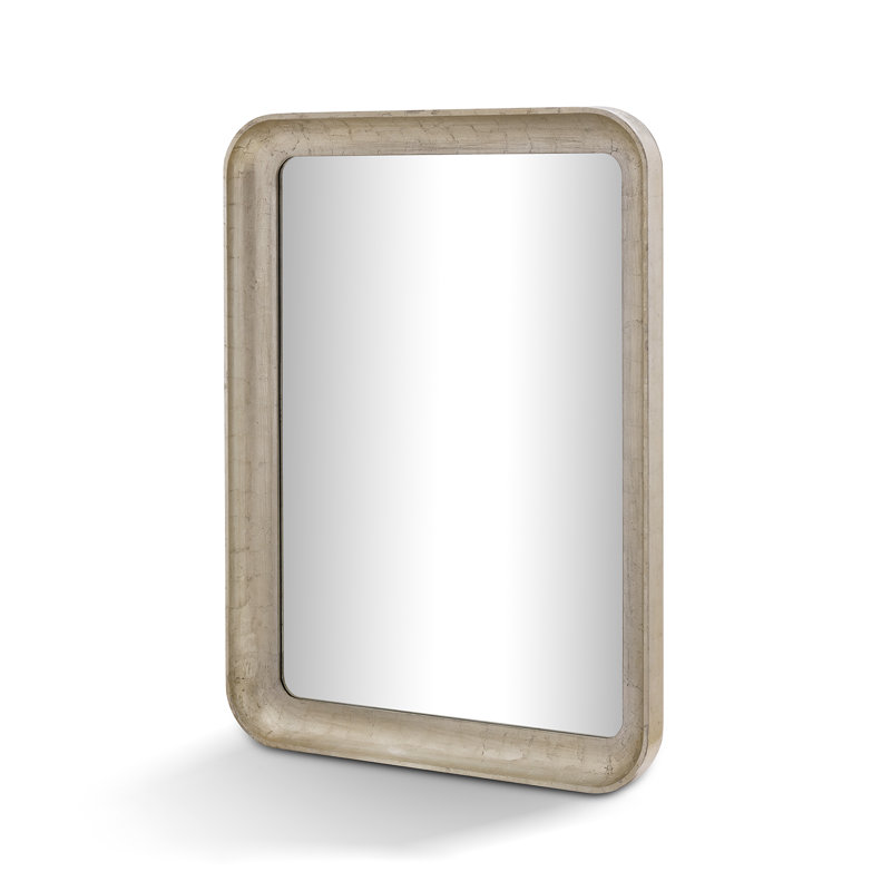 Cove Portrait Mirror, Champagne Silver