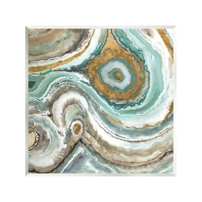 Art mural en forme de tourbillon d'agate par Liz Jardine