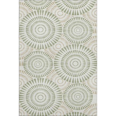 Premium Machine Washable Prisco Aloe Rug