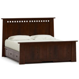 Highlands Solid Wood Storage Platform Bed