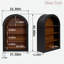 Bibliothèque avec présentoir en bois
