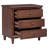 28"Pine Wooden Nightstand (Bedside Side Table) With 3 Drawers And Smooth Gliding Rails,Simple Bedside Cabinet With Metal Handle, Minimalist Sofa Side Table With Rubber Legs