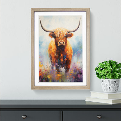Highland Cow Symbolism No.2 - Framed Print