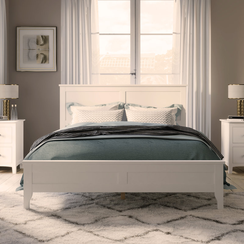 Lit plateforme Modern, Blanc