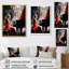 «Wum Black Red Music Piano Harmony», reproduction sur toile-243090963-243091050