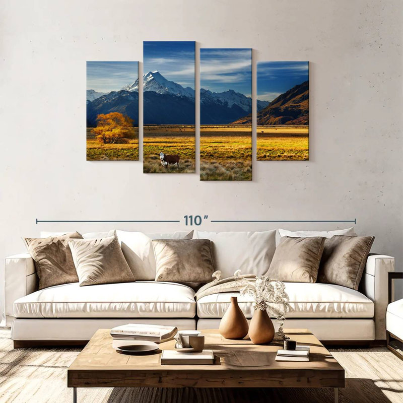 Lynelle Mount Cook Farmland, 48" H x 75" W