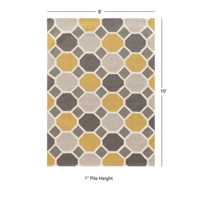 Equelle Handmade Rug Grey And Gold