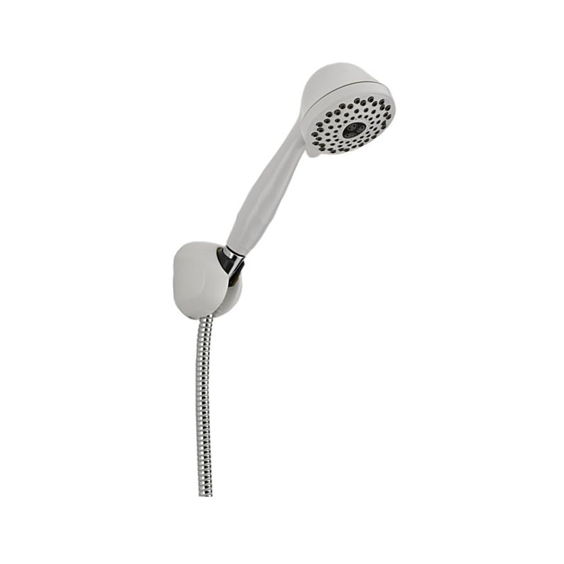 Universal Showering Components Massage/Jet Handheld Shower Head, White