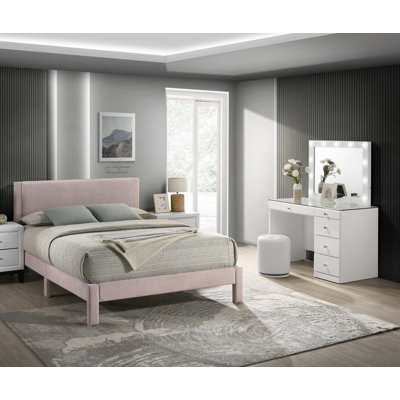 Tissu contemporain en chenille de fourrure 1pc (lit seulement)