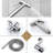 Elongated Hand Held Bidet with Faucet