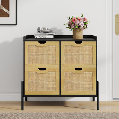 4 Drawer File Cabinet Fits A4/Letter Size by Bay Isle Home