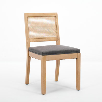 Chaise de salle à manger rembourrée avec dossier Cane