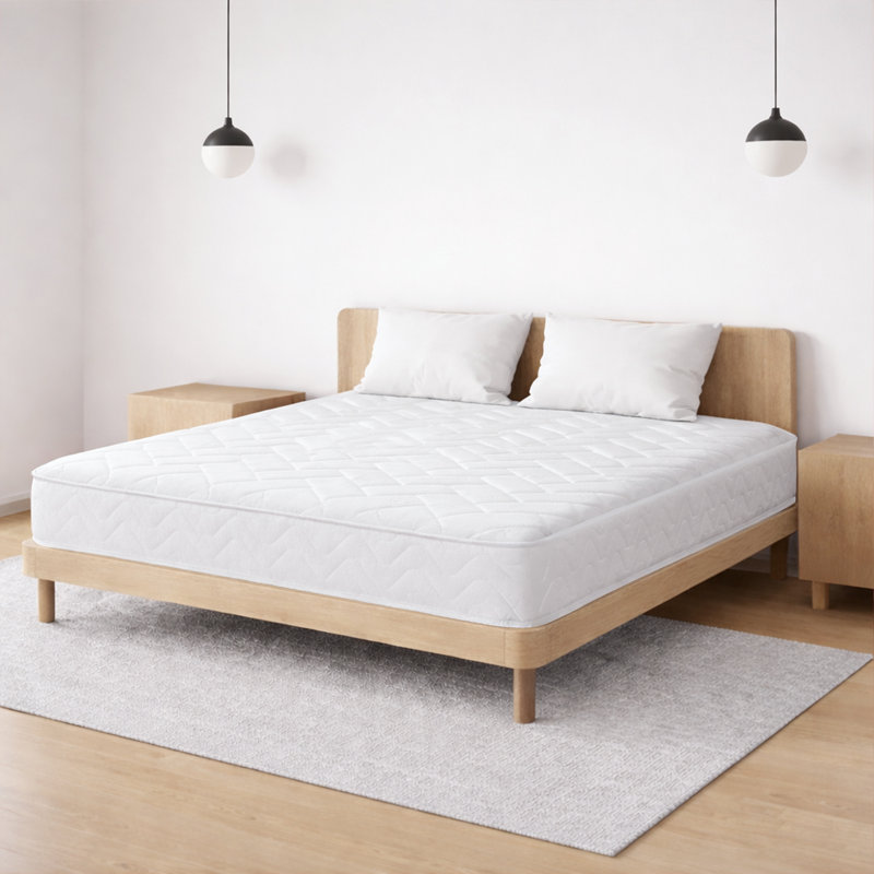 Bibeau SereneSleep 3ft Single Memory Foam Open Coil Mattress, Kingsize (5')