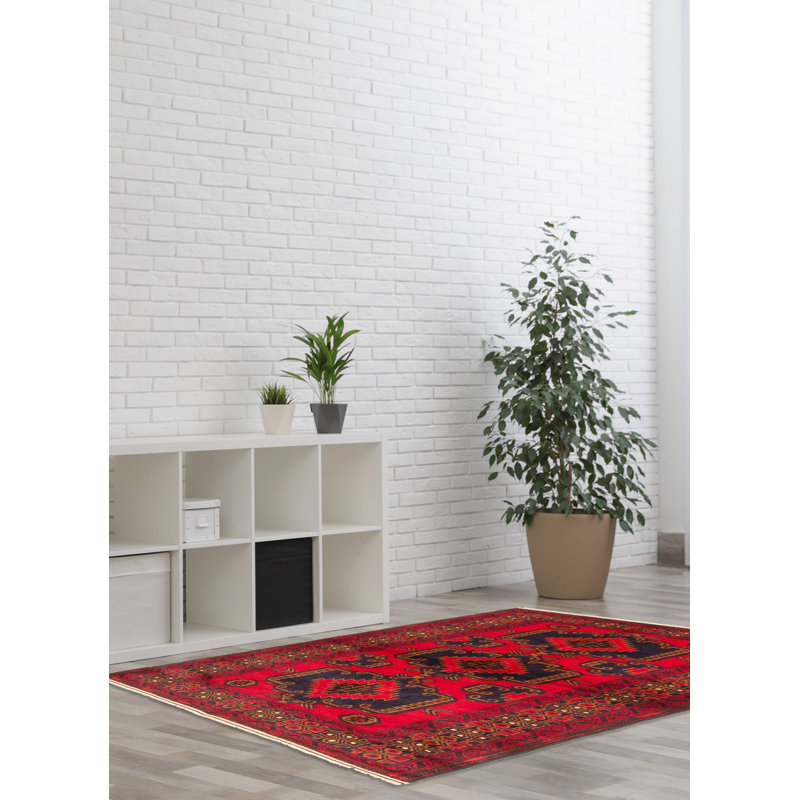 Teimani Red Rug 3'2" x 5'6"