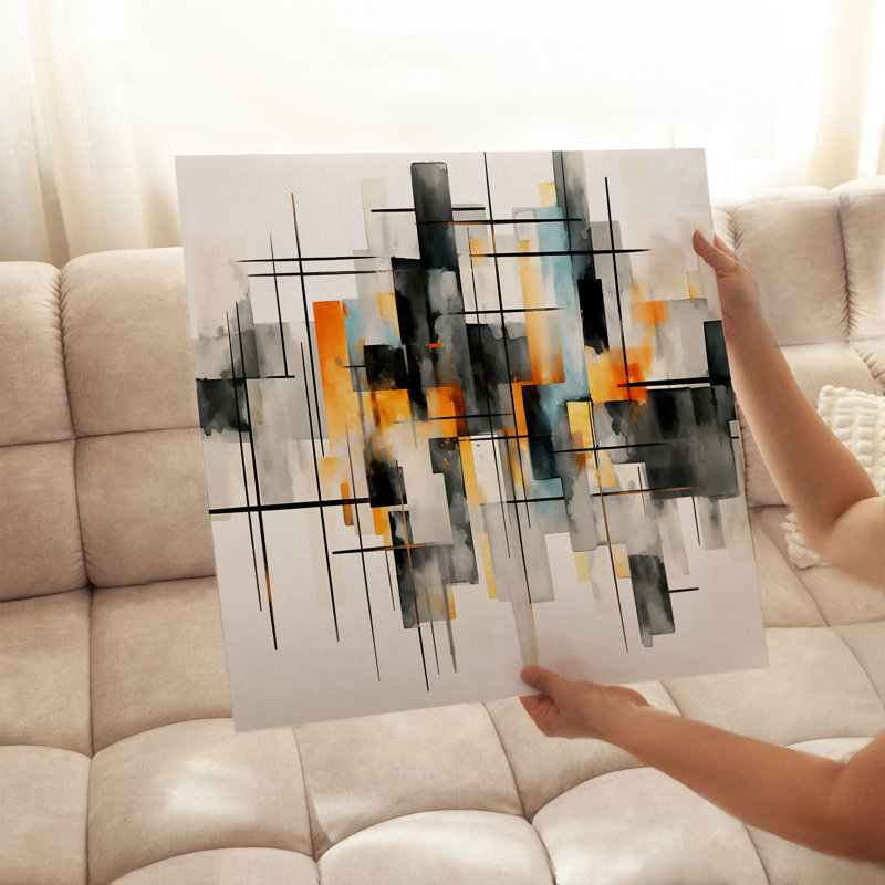 «Abstract», reproduction d'art moderne sans cadre abstrait, H 10 po x l 10 po